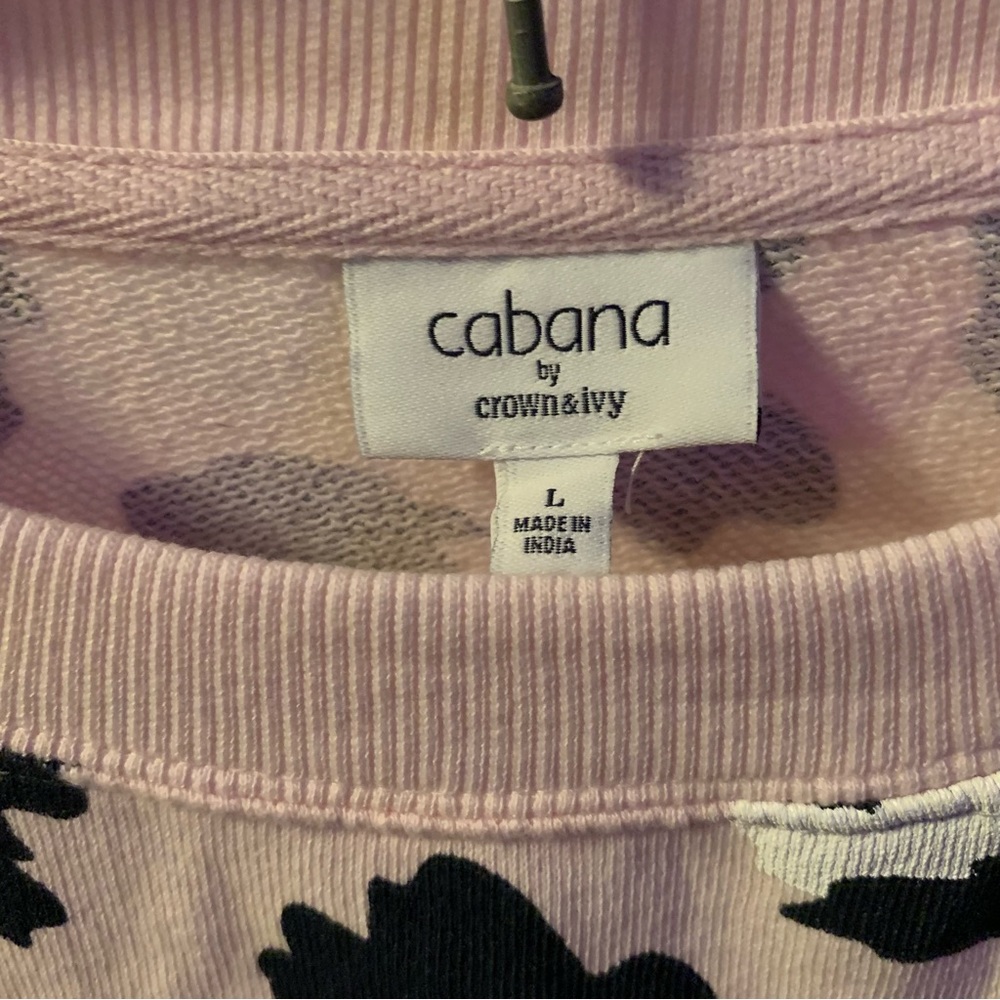 Cabana by Crown & Ivy pink with Cheetah Sz L - Picture 2 of 3